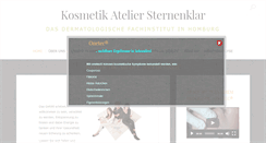 Desktop Screenshot of kosmetik-atelier-sternenklar.de