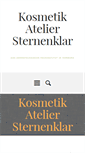 Mobile Screenshot of kosmetik-atelier-sternenklar.de